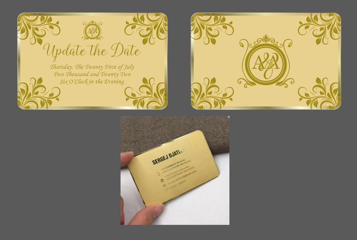 Gold Metal Business Card