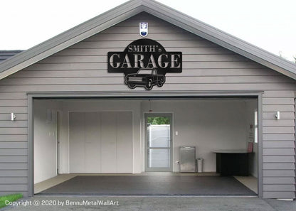 Dad's garage metal sign