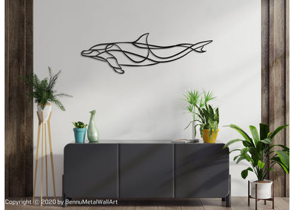 Dolphin Metal Wall Decor