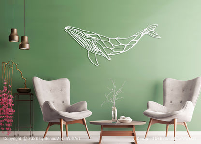 Whale Metal Wall Decor