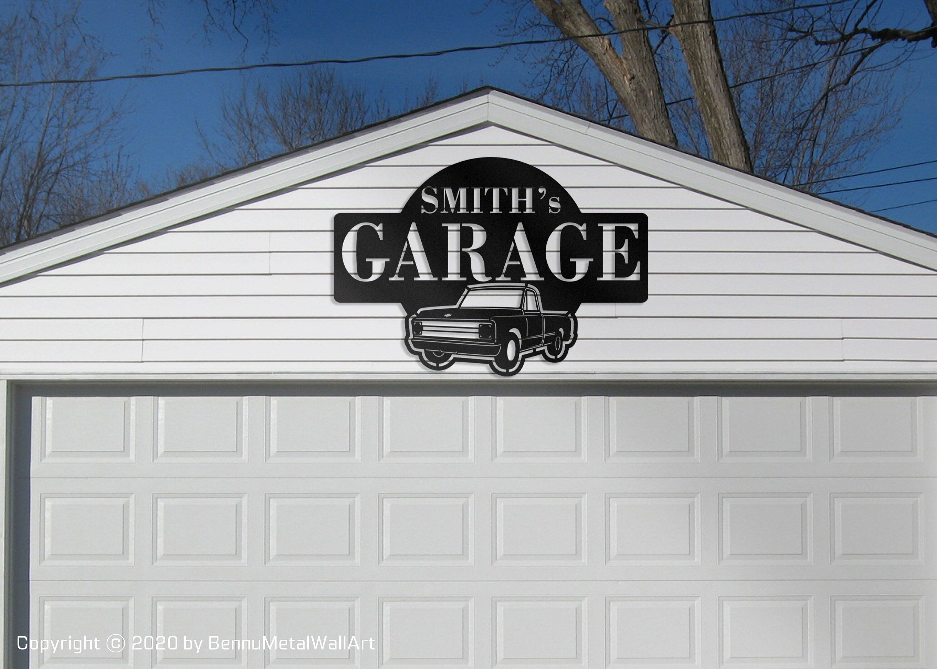 Dad's garage metal sign