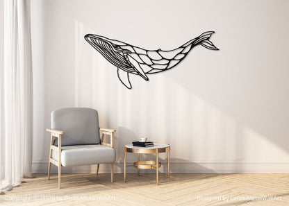 Whale Metal Wall Decor