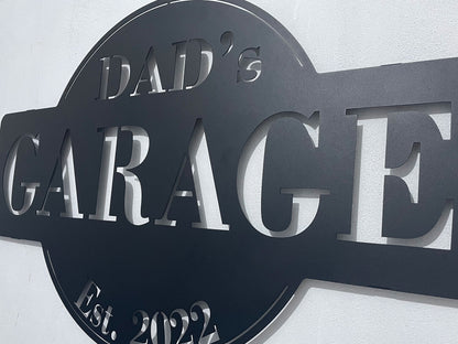 Personalized Garage Signs for Dad