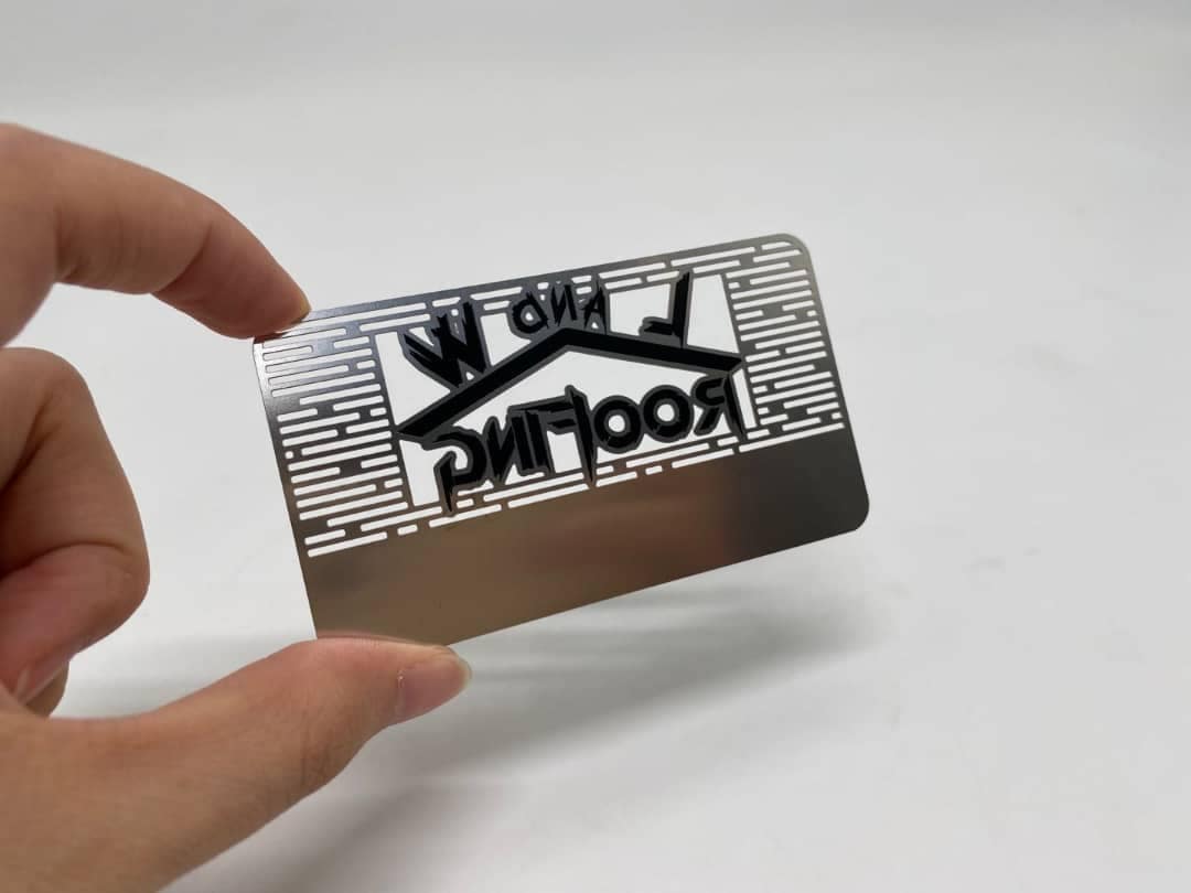 Laser Cut Metal Business Cards