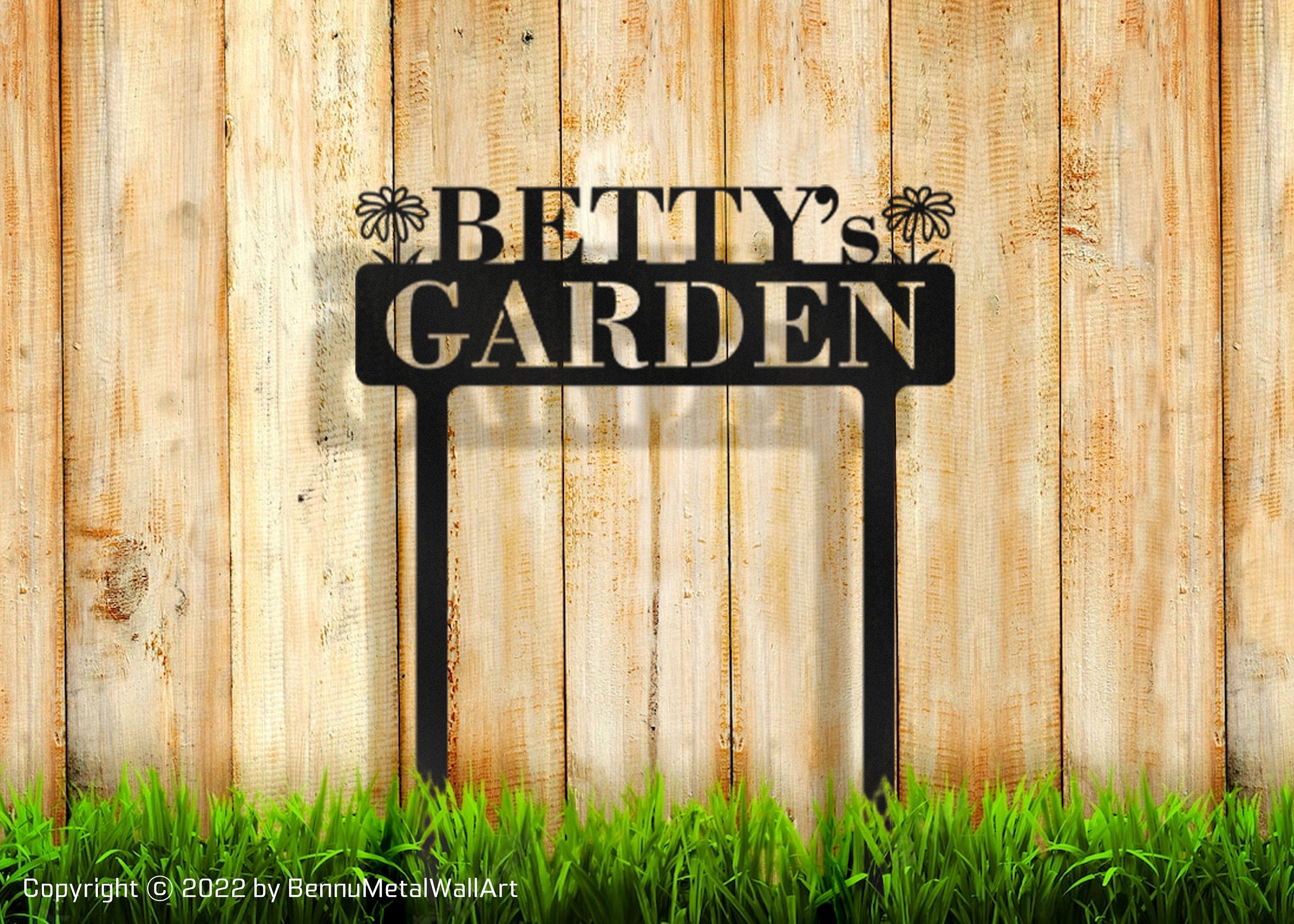 Personalized Metal Garden Sign