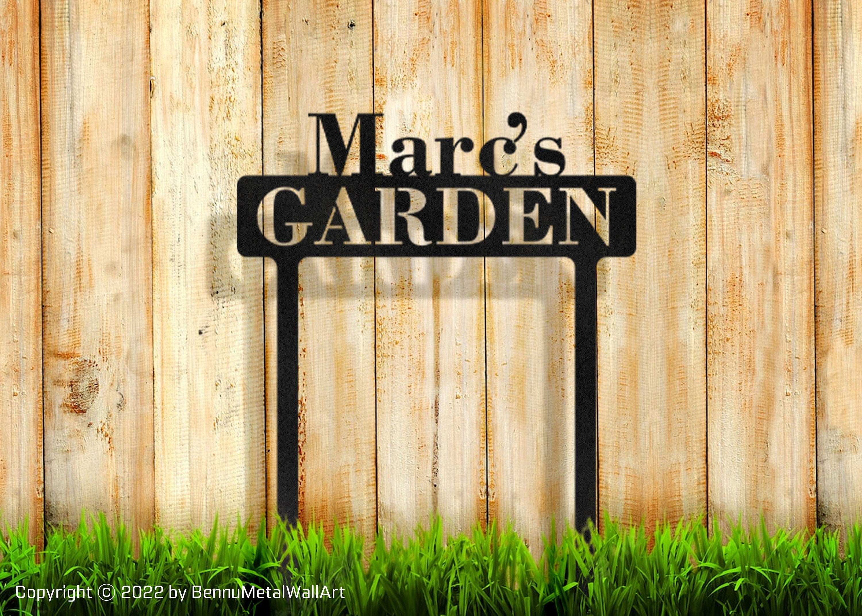 Personalized Metal Garden Sign