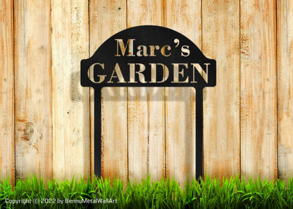 Personalized Metal Garden Sign