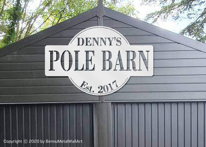 Pole Barn Sign