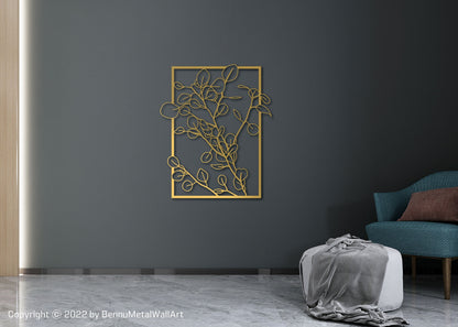 Metal Leaf Wall Art