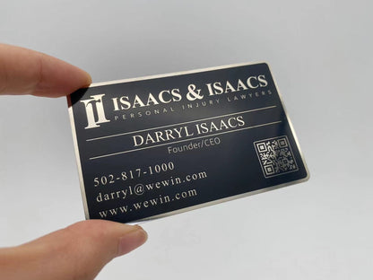 Silver Metal Business Card