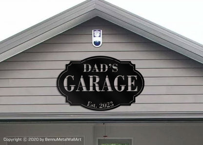 Custom Family Name Garage Signs