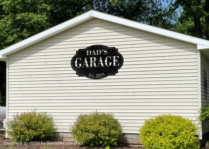 Custom Family Name Garage Signs