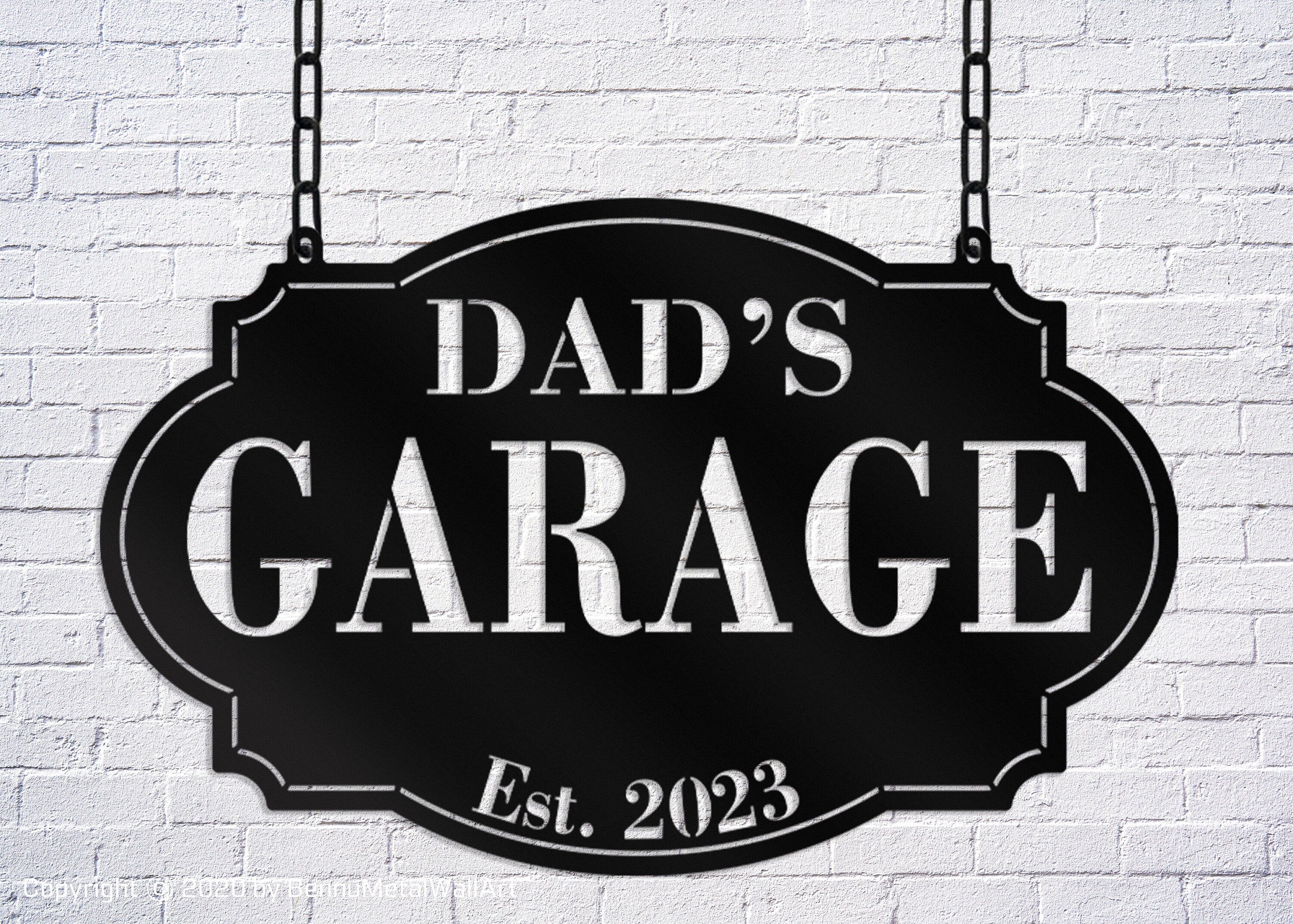 Dad's Garage Metal Sign