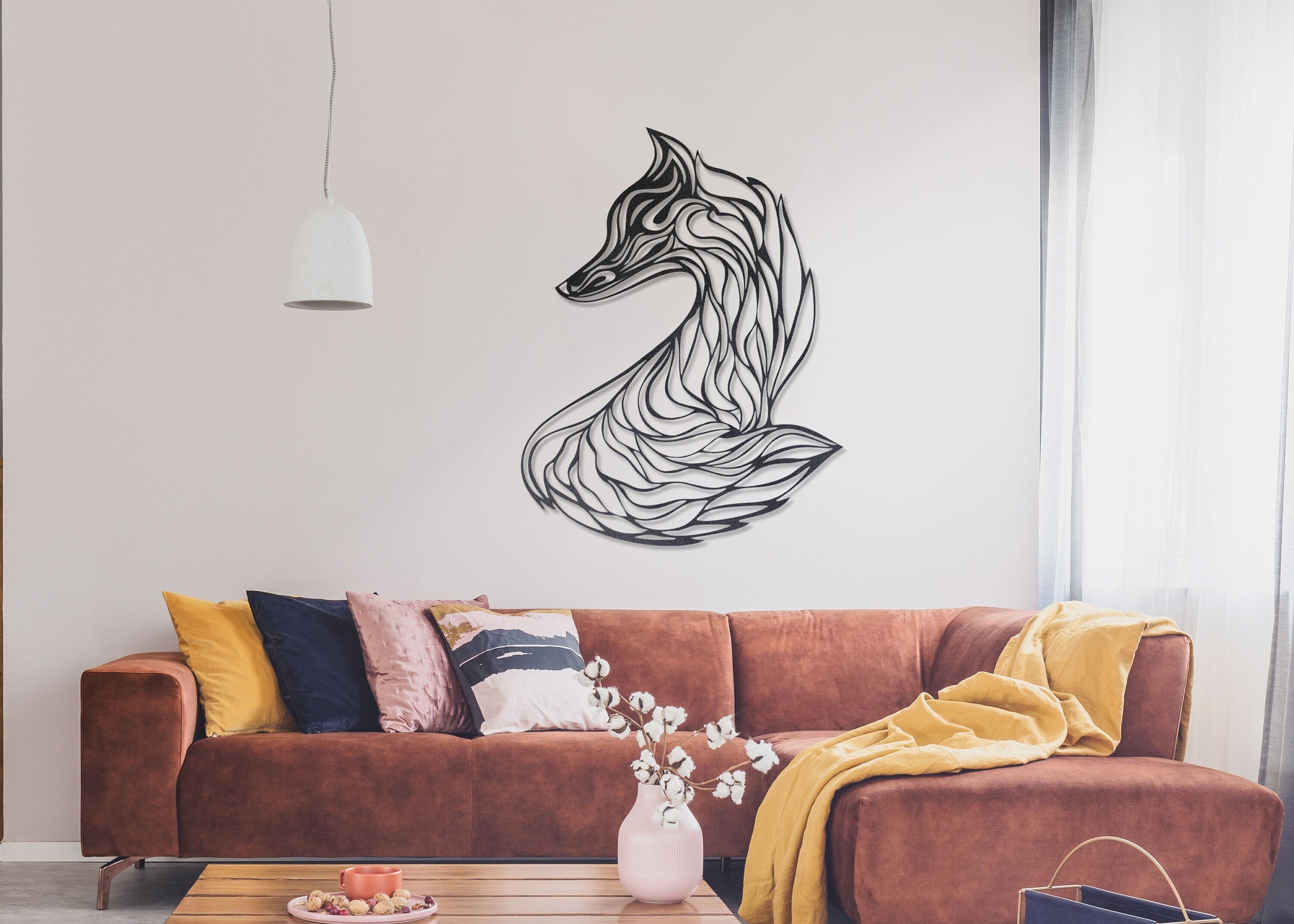 Metal Fox Wall Art