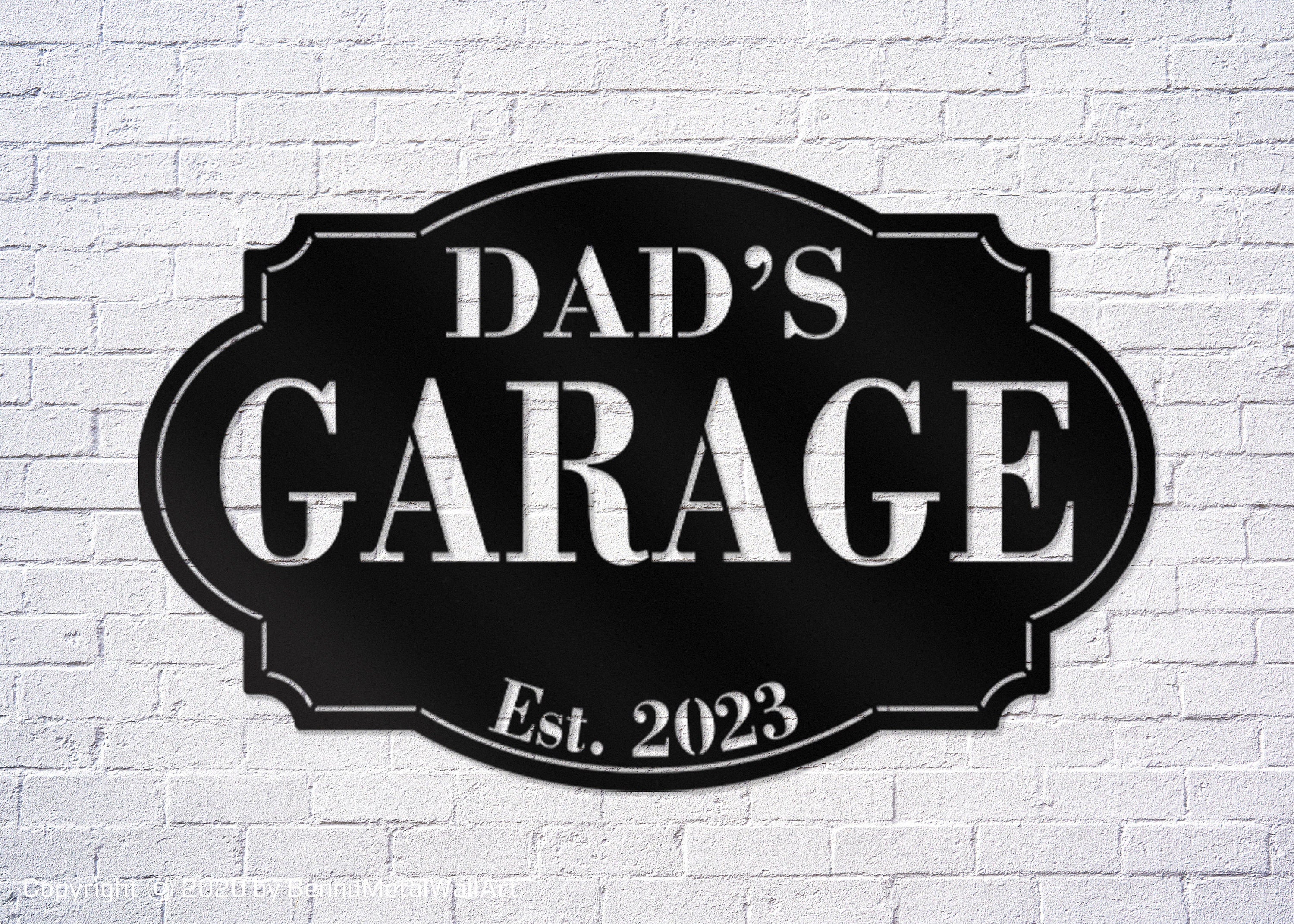 Custom Family Name Garage Signs