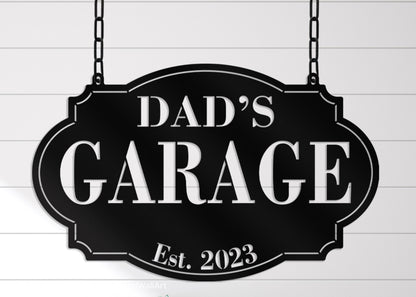 Dad's Garage Metal Sign