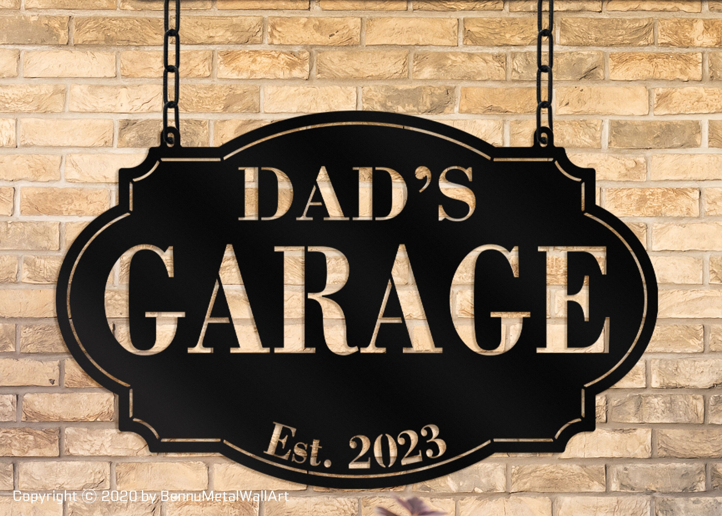 Dad's Garage Metal Sign