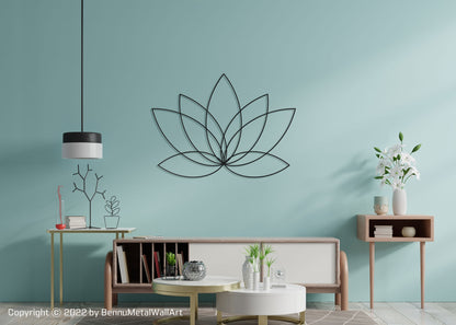 Golden Lotus Wall Decor