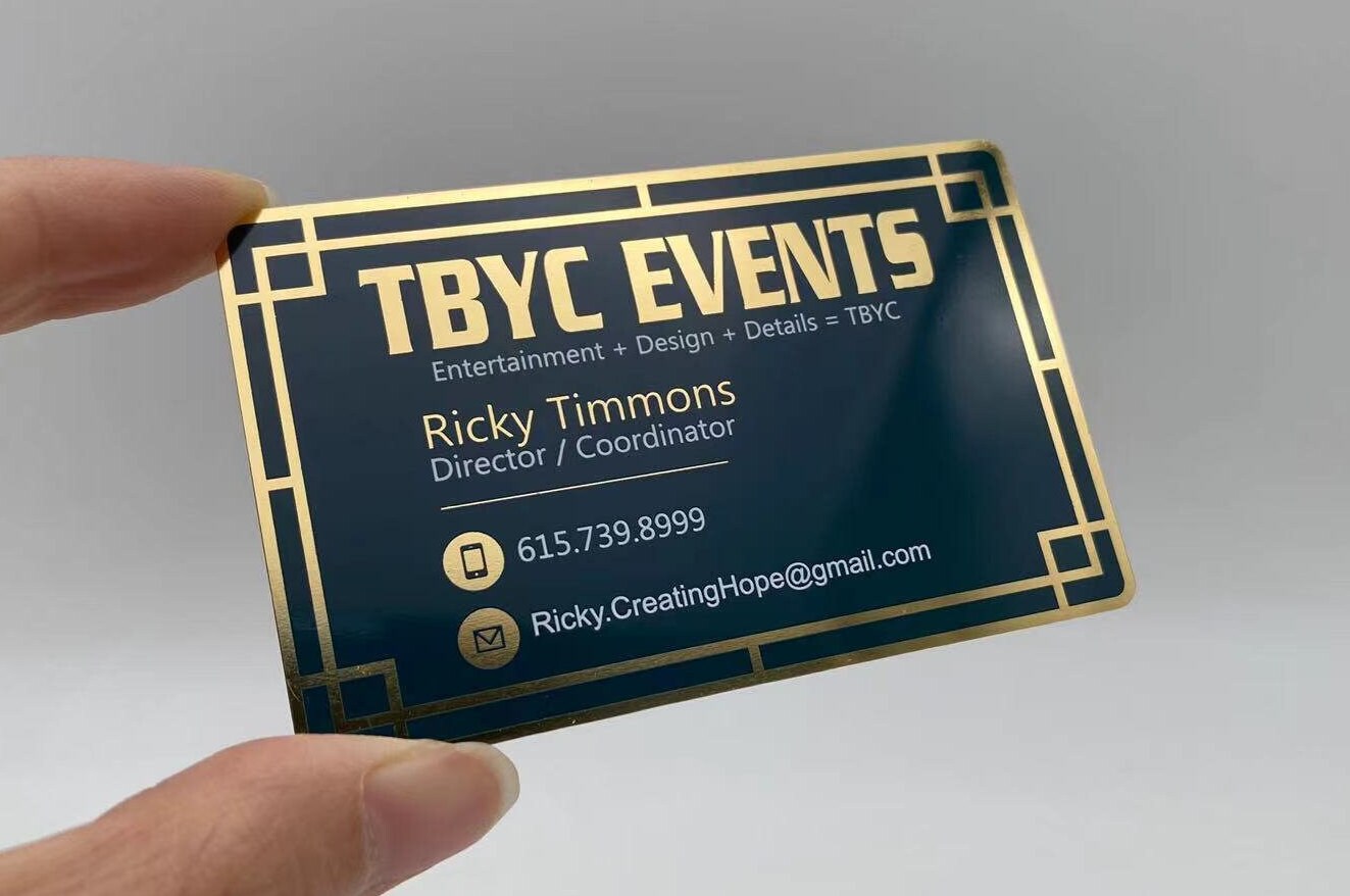 Metal Business Cards for Event Organizers