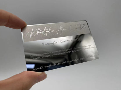 Premium Stainless Steel Business Cards