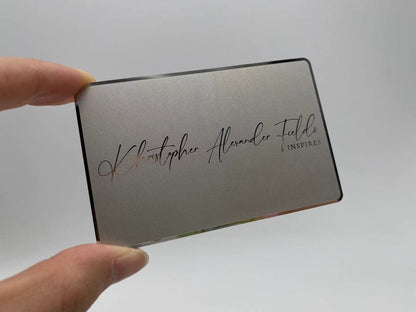 Premium Stainless Steel Business Cards