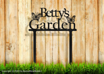 Personalized Metal Garden Sign