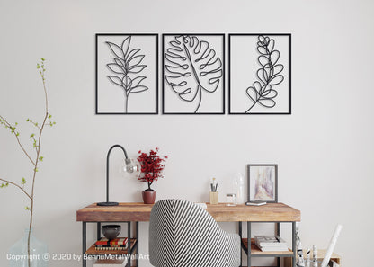 Metal Leaf Wall Decor