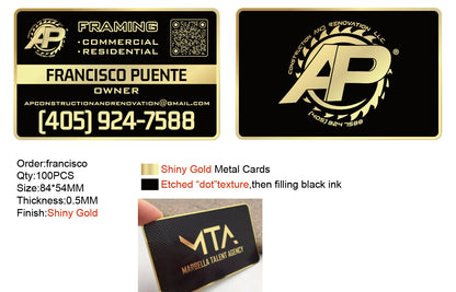 Metal Business Cards