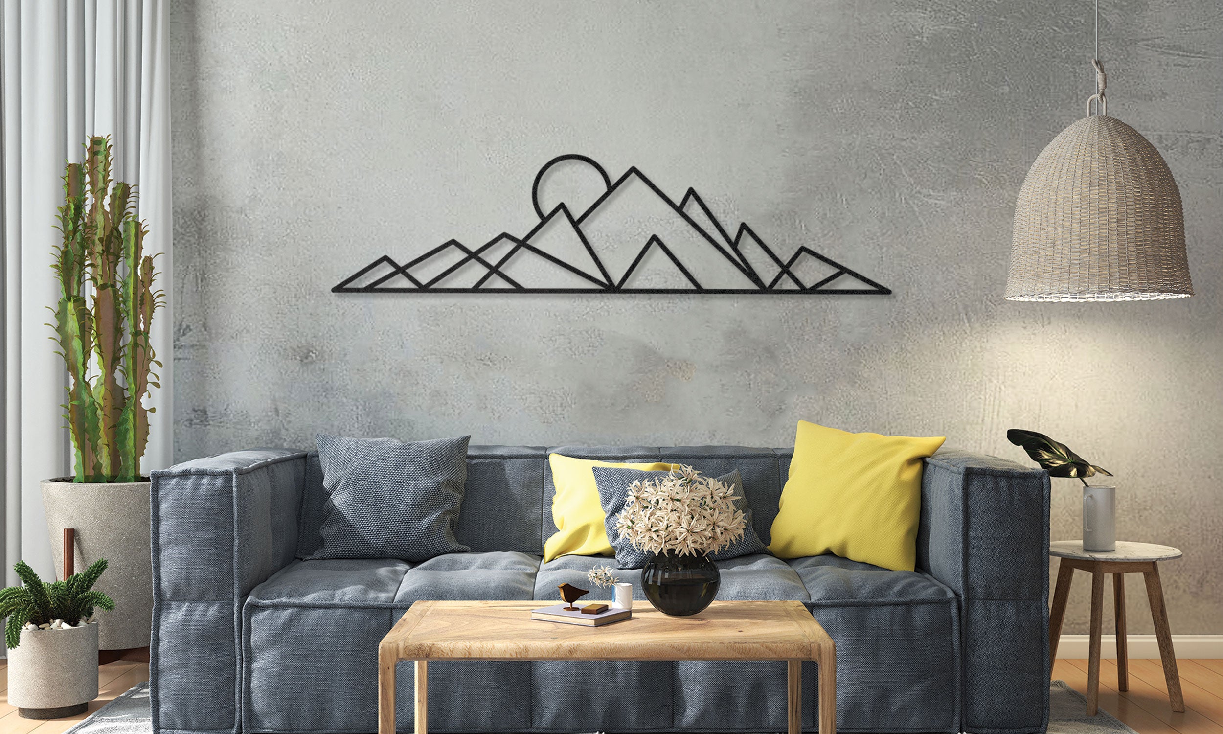 Mountain Sun Wall Decor