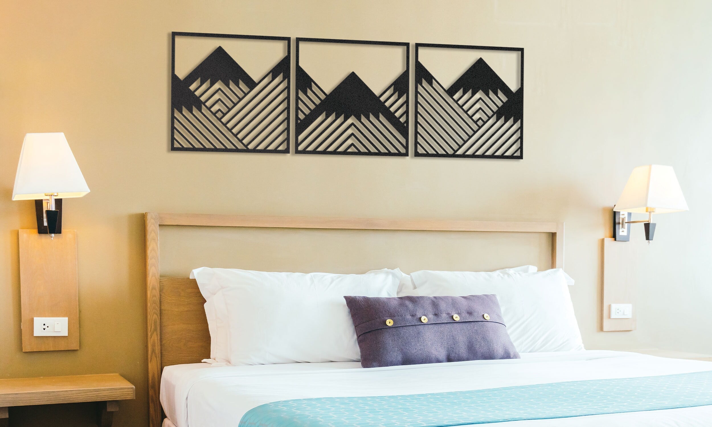 Geometry Mountain Wall Art