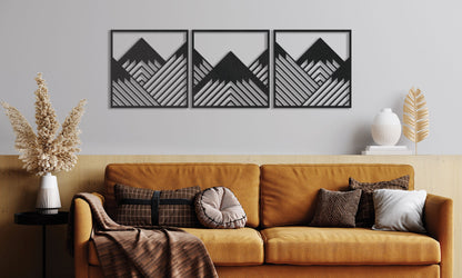 Geometry Mountain Wall Art