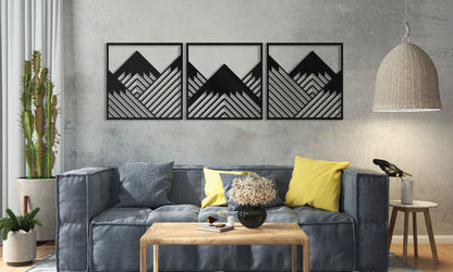 Geometry Mountain Wall Art