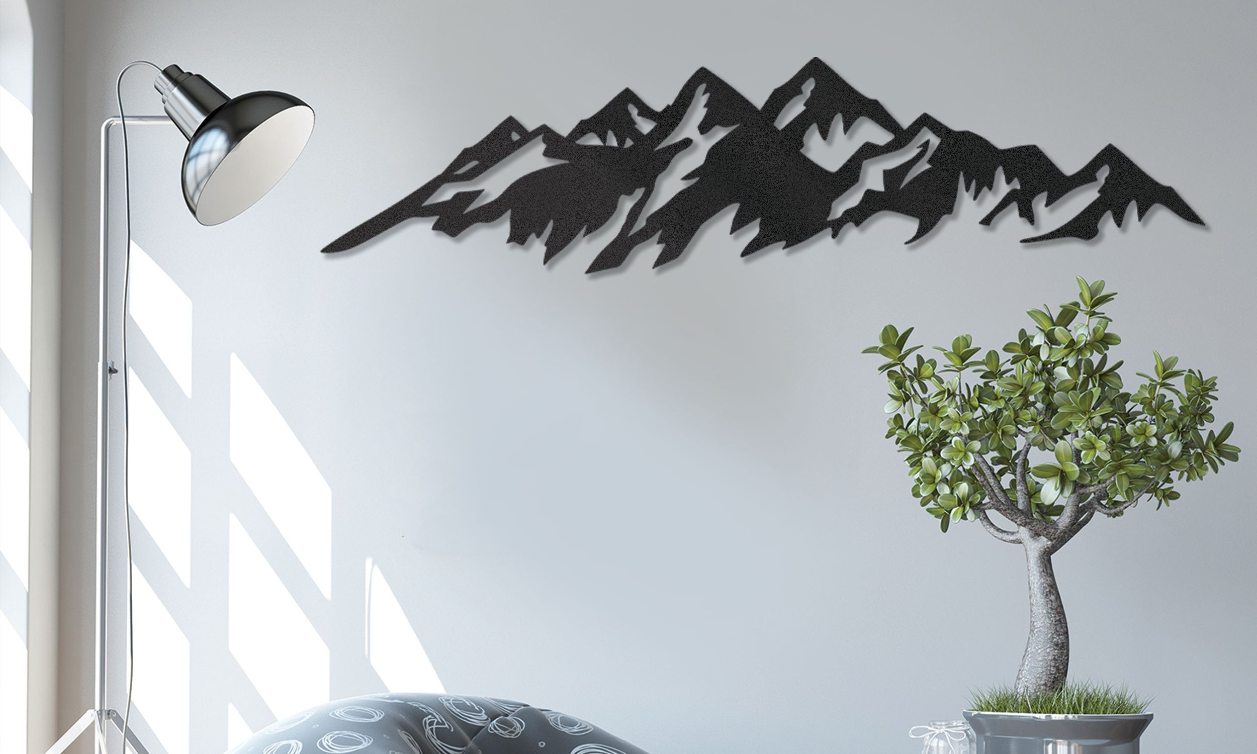 Mountain Metal Wall Decor