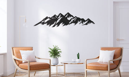 Mountain Metal Wall Decor