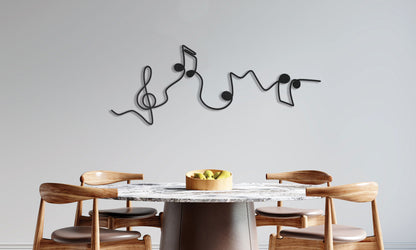 Metal Notes Wall Art