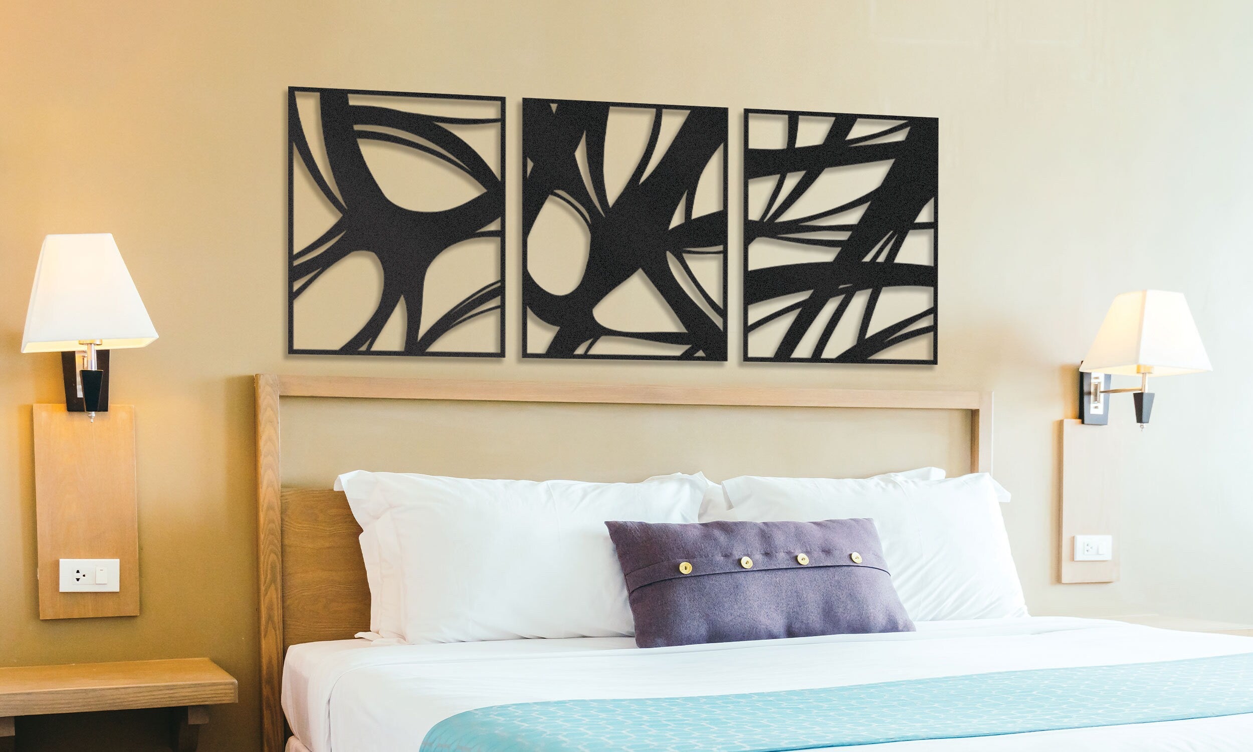 Abstract Metal Wall Decor