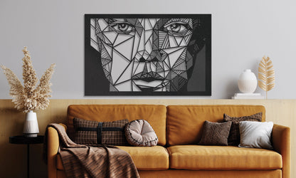 Abstract Woman Face Art