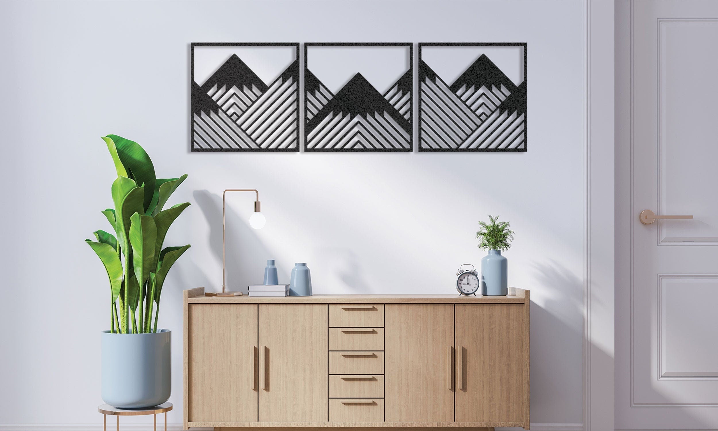 Geometry Mountain Wall Art