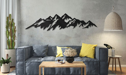 Mountain Metal Wall Decor