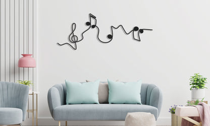 Metal Notes Wall Art