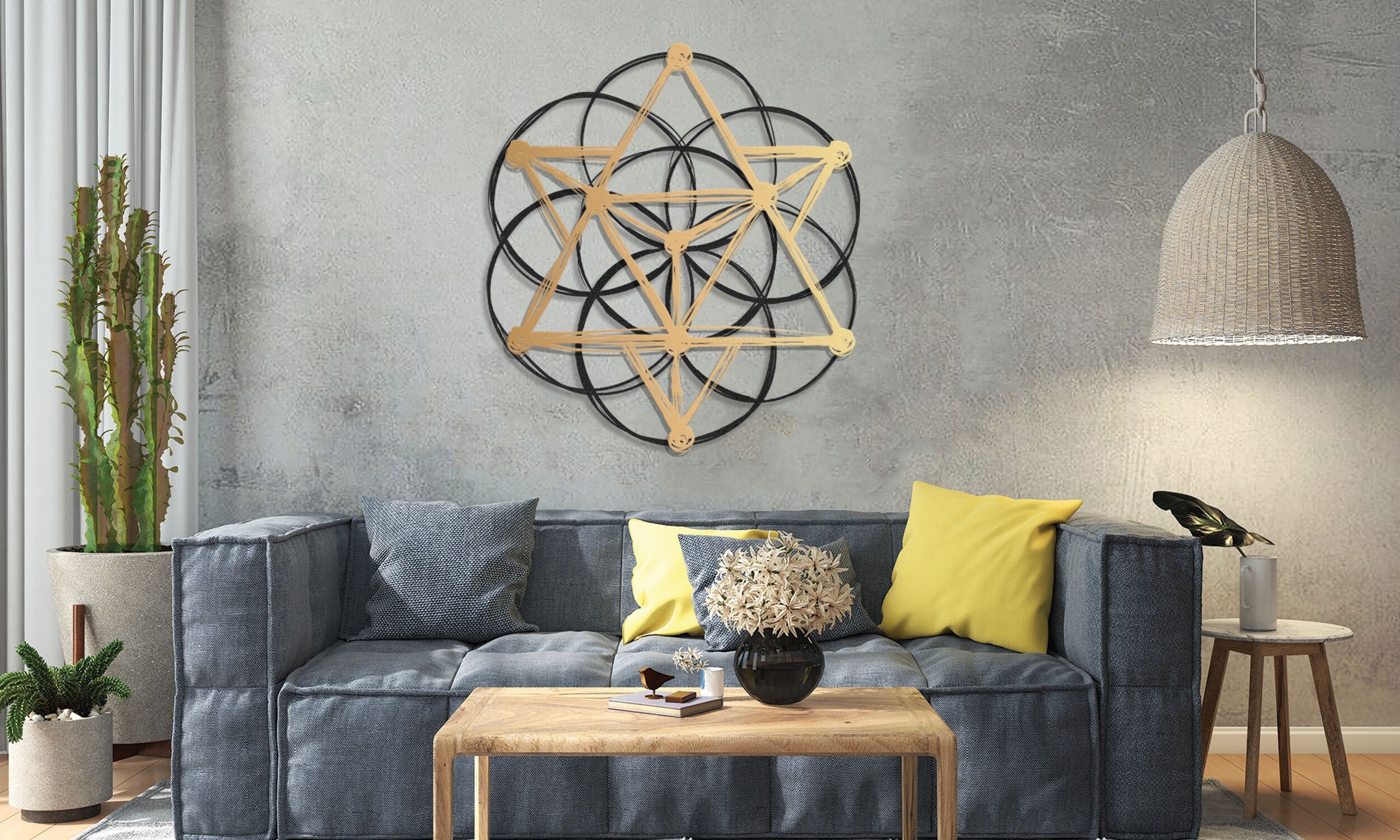 Sacred Geometry  Wall Decor