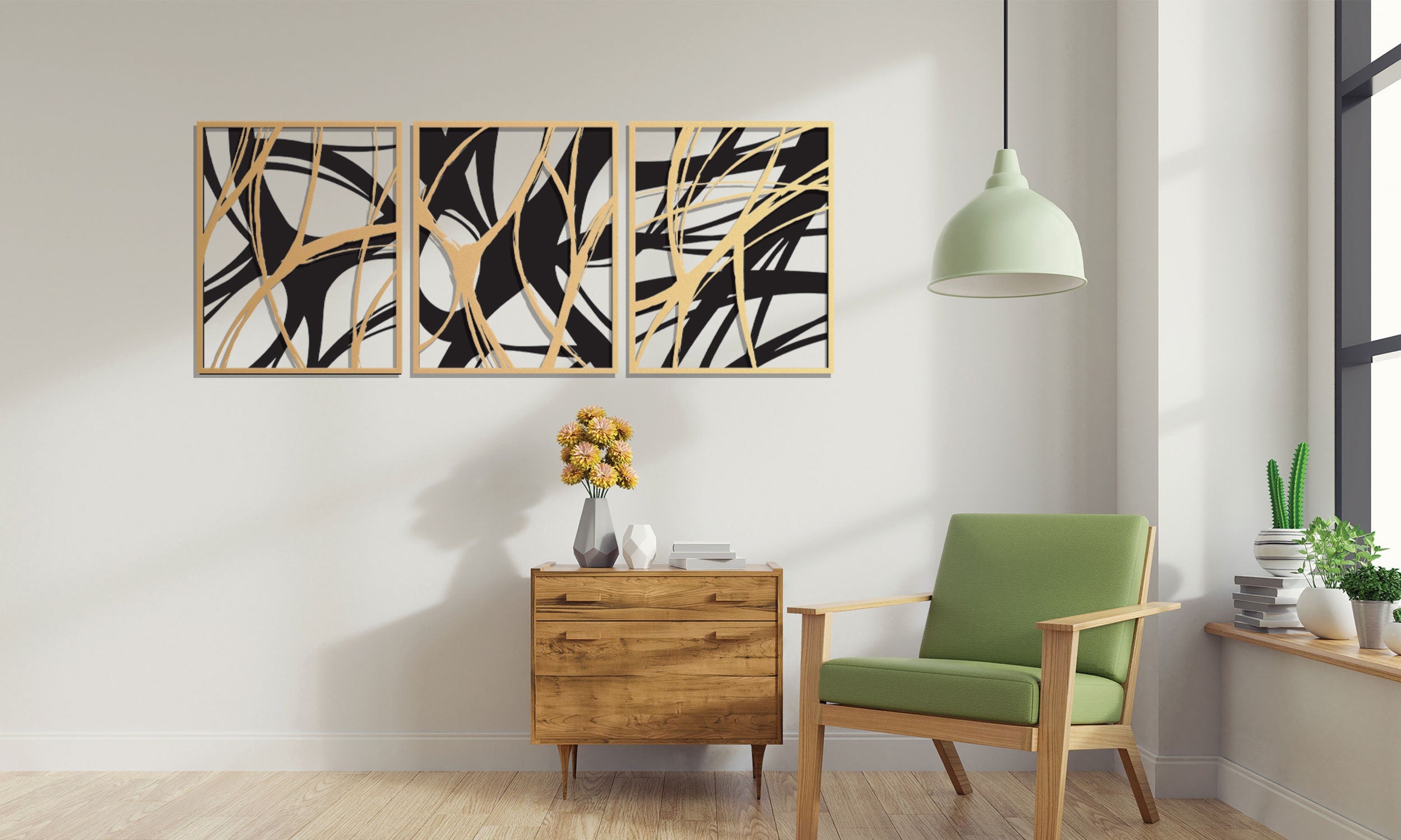 Large Abstract Wall Decor