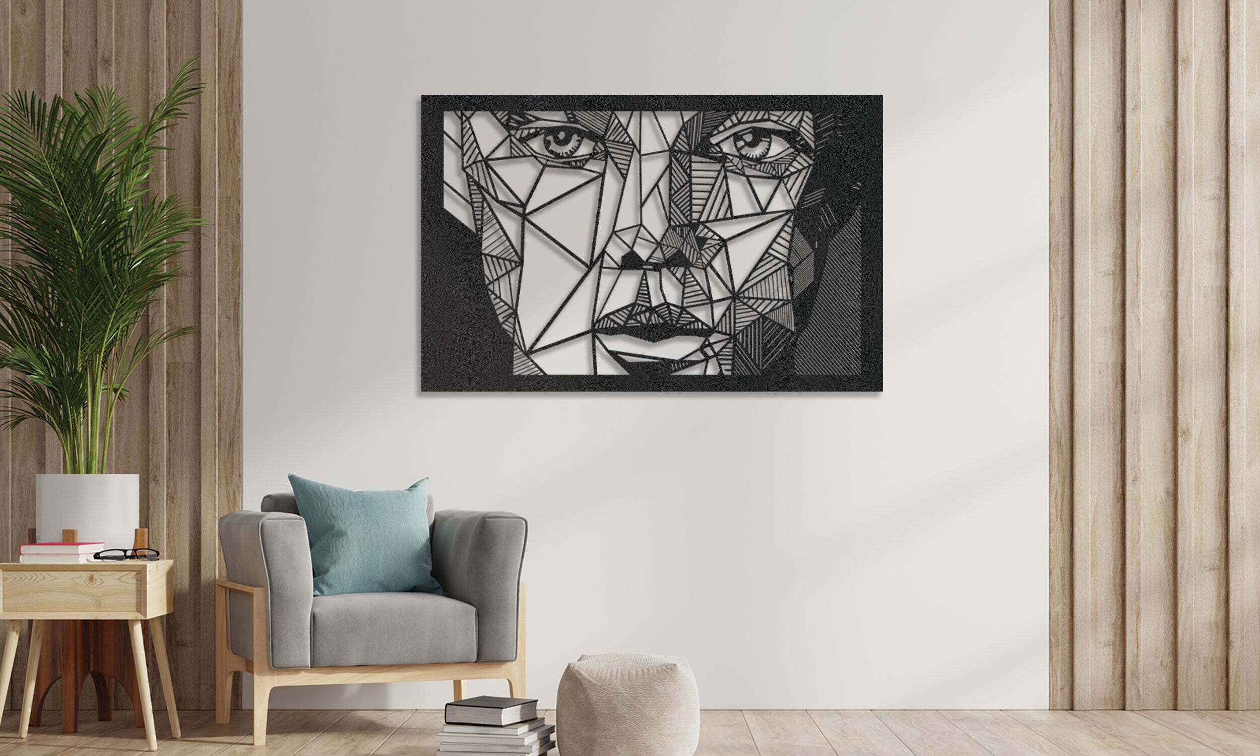 Abstract Woman Face Art