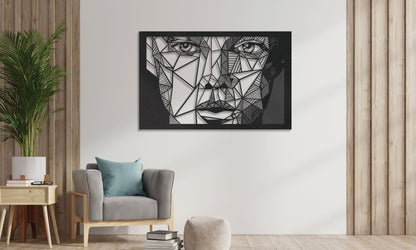 Abstract Woman Face Art