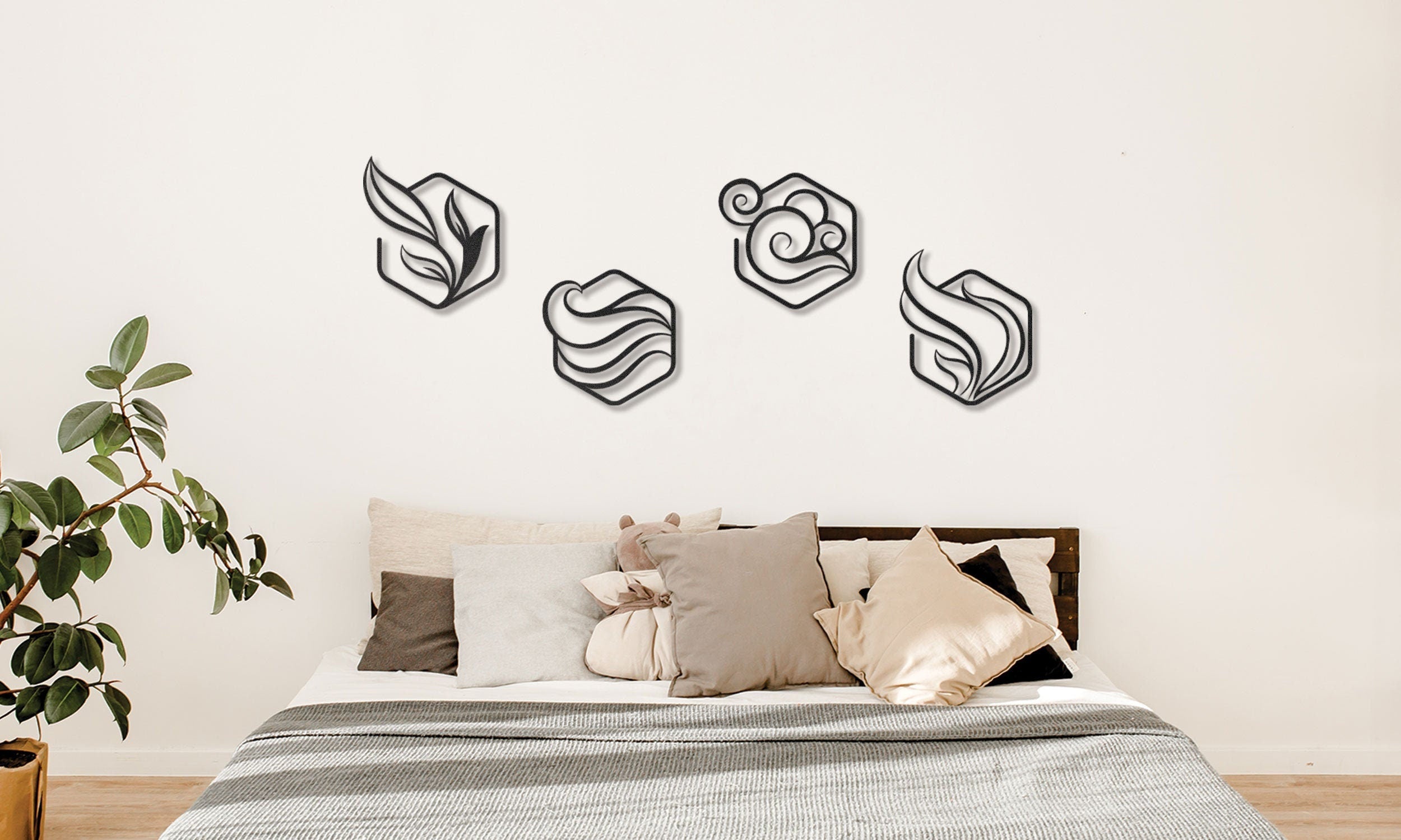 Four Elements Metal Wall Art