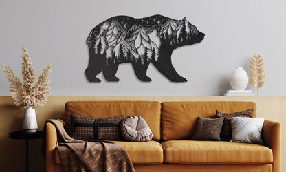 Bear Metal Wall Art