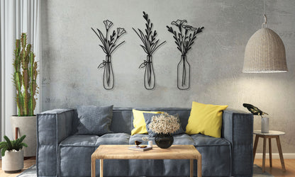 Large Metal Flower Wall Art