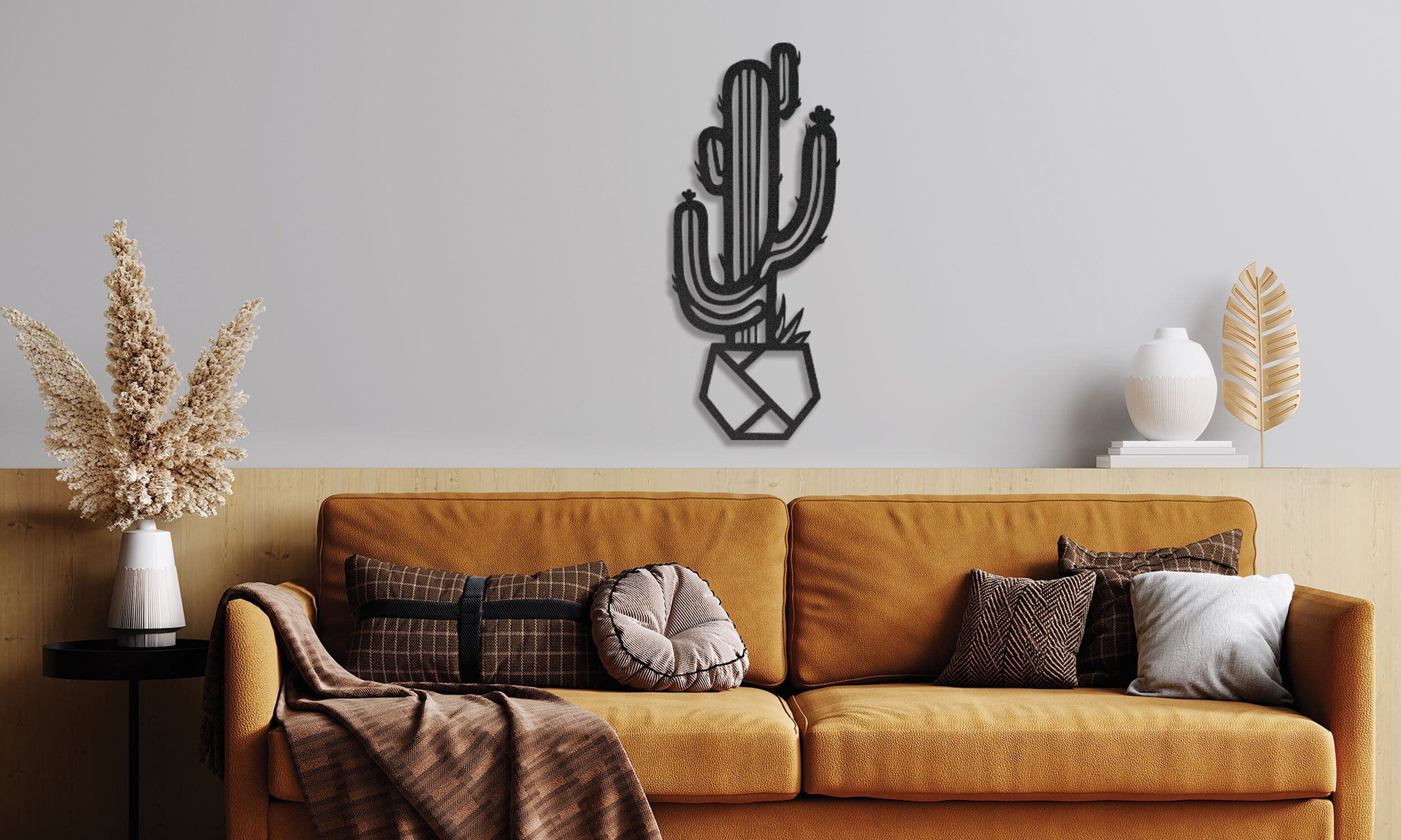 Metal Cactus Wall Art