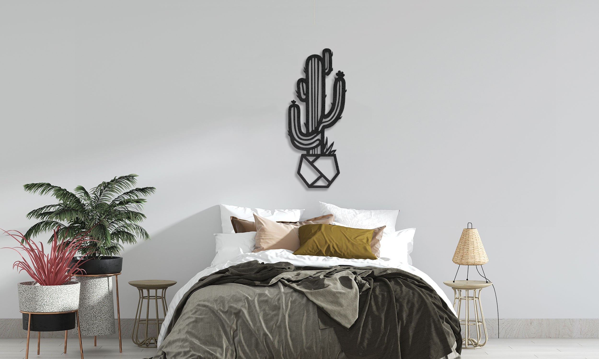 Metal Cactus Wall Art