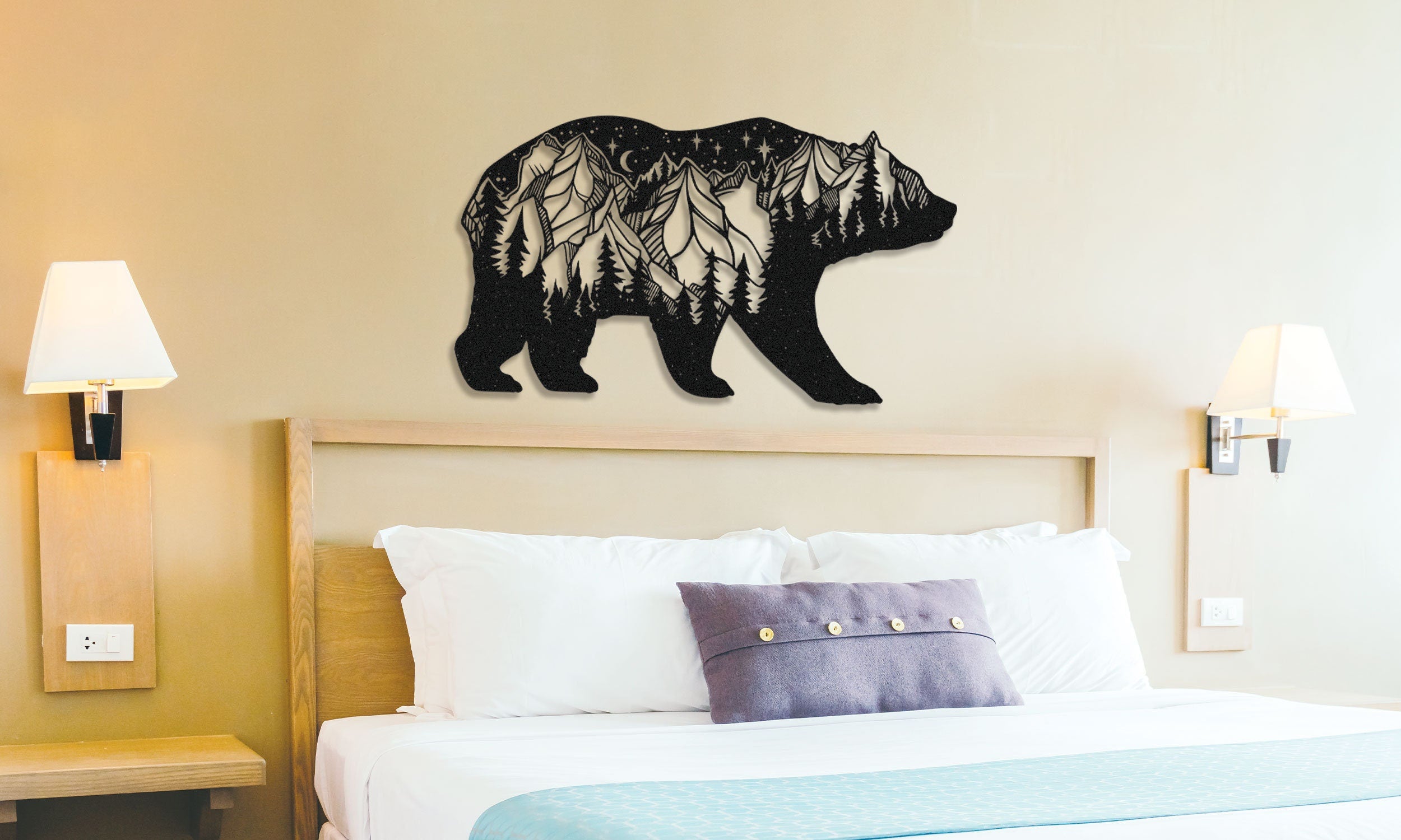 Bear Metal Wall Art